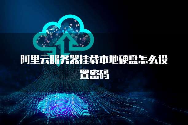 阿里云服务器挂载本地硬盘怎么设置密码