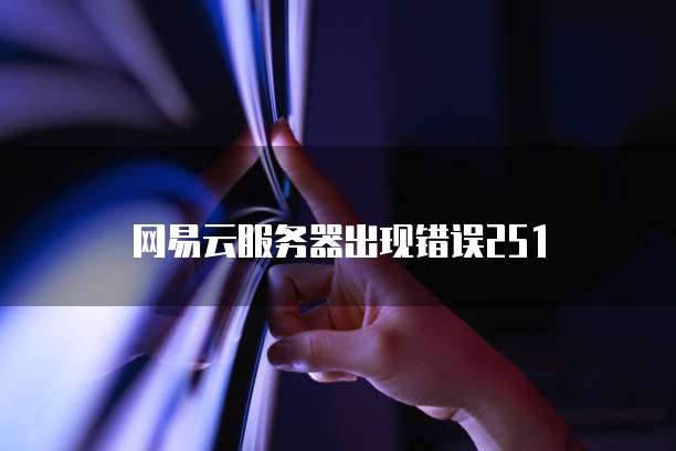 网易云服务器出现错误251