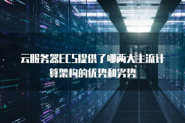 云服务器ECS提供了哪两大主流计算架构的优势和劣势