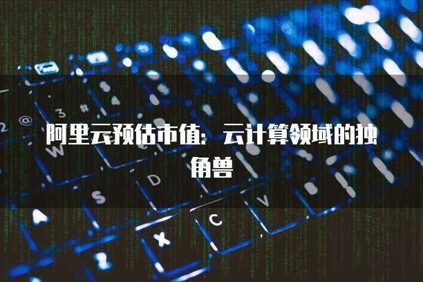 阿里云预估市值:云计算领域的独角兽