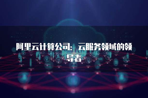 阿里云计算公司:云服务领域的领导者
