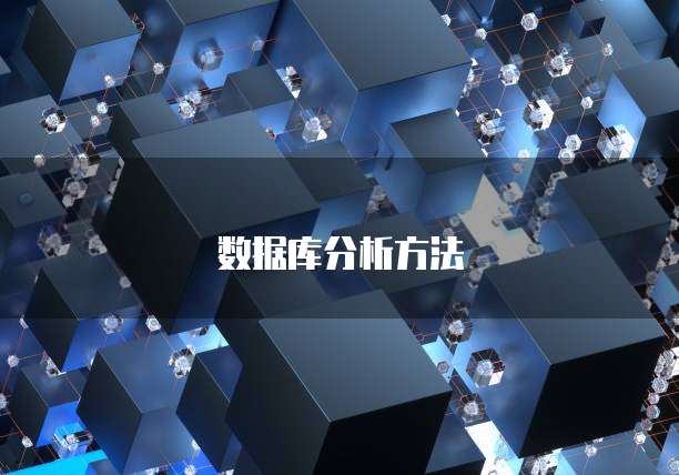 数据库分析方法
