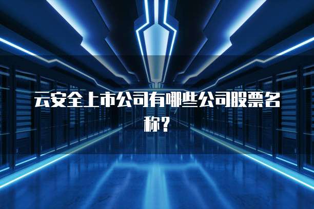 云安全上市公司有哪些公司股票名称？