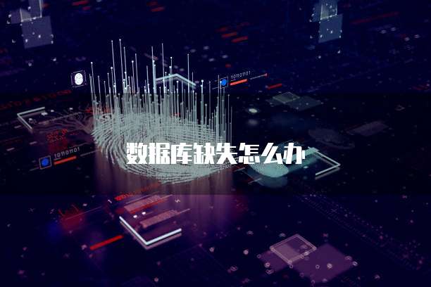 数据库缺失怎么办