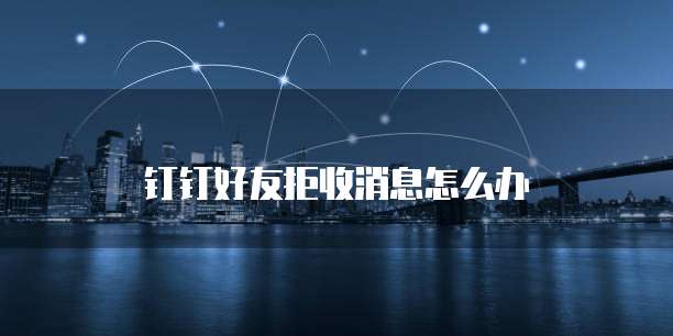 钉钉好友拒收消息怎么办