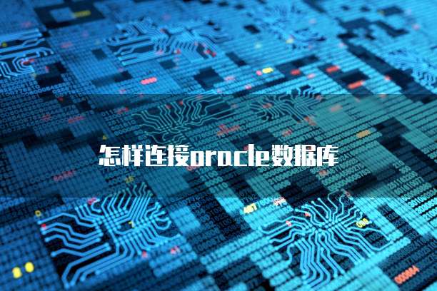 怎样连接oracle数据库