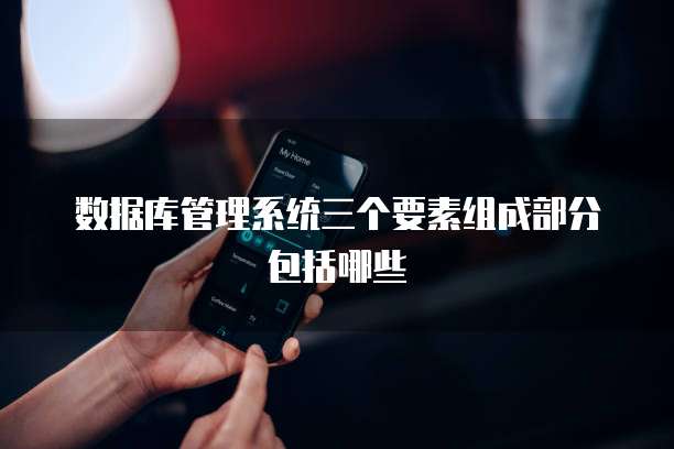 数据库管理系统三个要素组成部分包括哪些