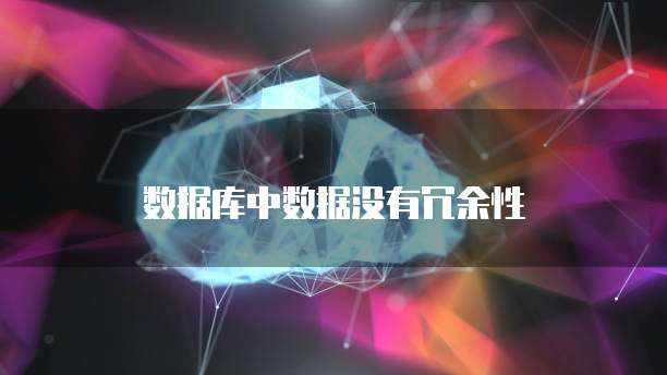 数据库中数据没有冗余性