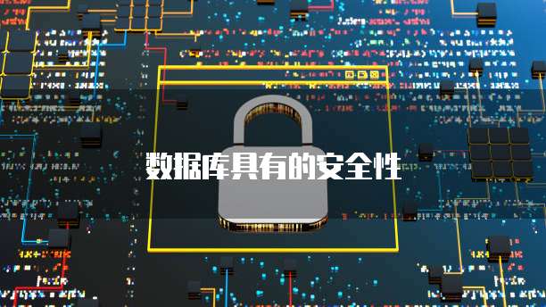 数据库具有的安全性