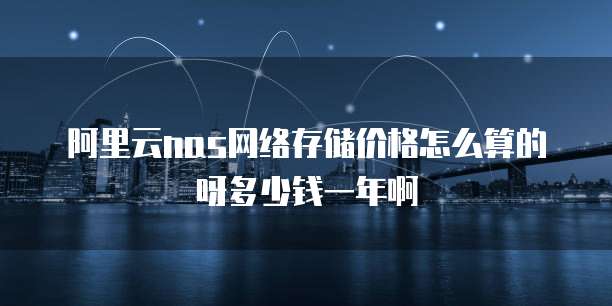 阿里云nas网络存储价格怎么算的呀多少钱一年啊