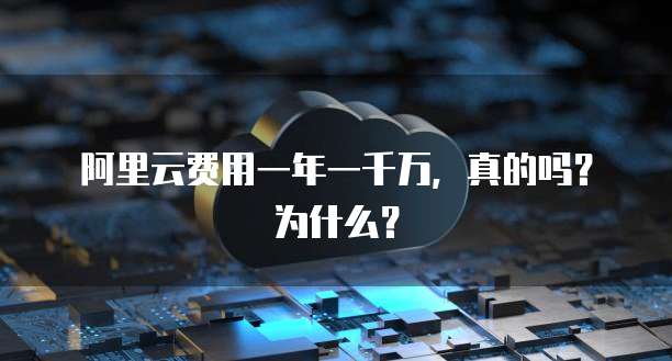 阿里云费用一年一千万,真的吗?为什么?