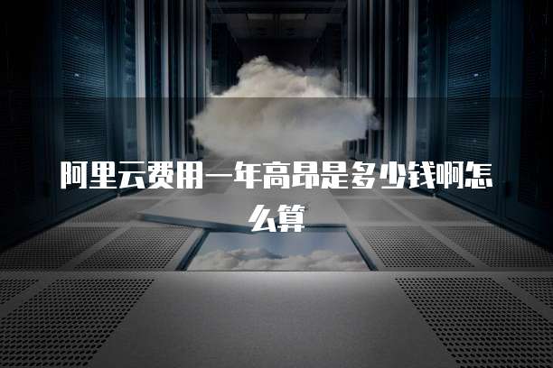 阿里云费用一年高昂是多少钱啊怎么算
