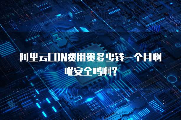 阿里云CDN费用贵多少钱一个月啊呢安全吗啊?