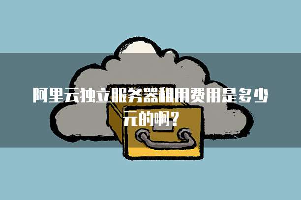 阿里云独立服务器租用费用是多少元的啊?