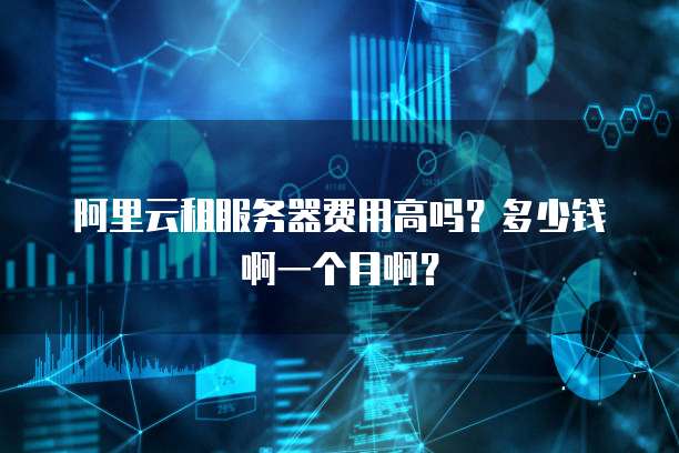 阿里云租服务器费用高吗?多少钱啊一个月啊?
