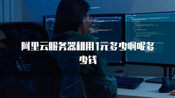 阿里云服务器租用1元多少啊呢多少钱