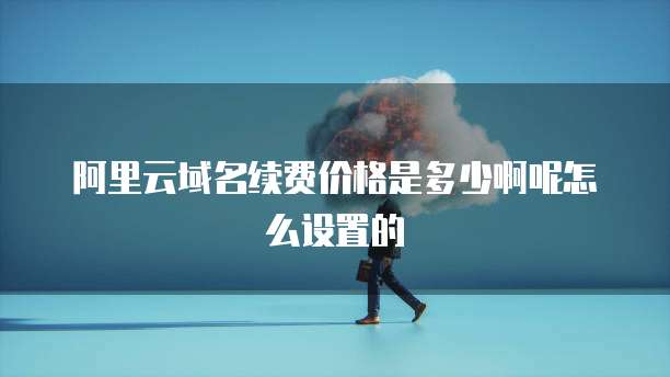 阿里云域名续费价格是多少啊呢怎么设置的