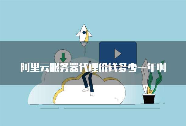 阿里云服务器代理价钱多少一年啊