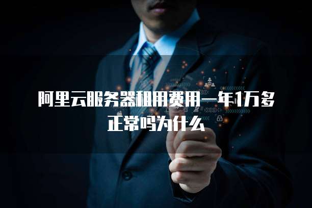 阿里云服务器租用费用一年1万多正常吗为什么