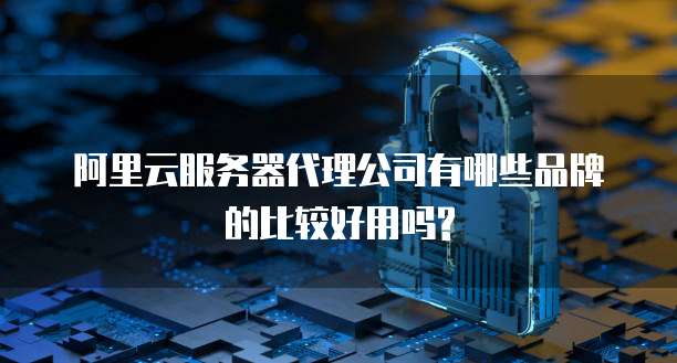 阿里云服务器代理公司有哪些品牌的比较好用吗?