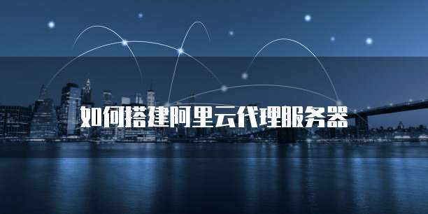 如何搭建阿里云代理服务器