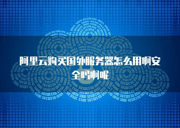 阿里云购买国外服务器怎么用啊安全吗啊呢