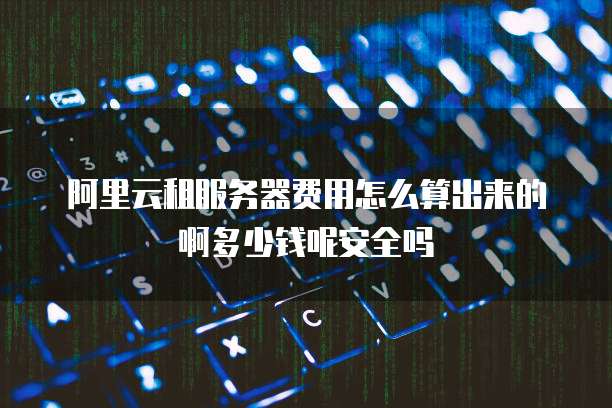 阿里云租服务器费用怎么算出来的啊多少钱呢安全吗