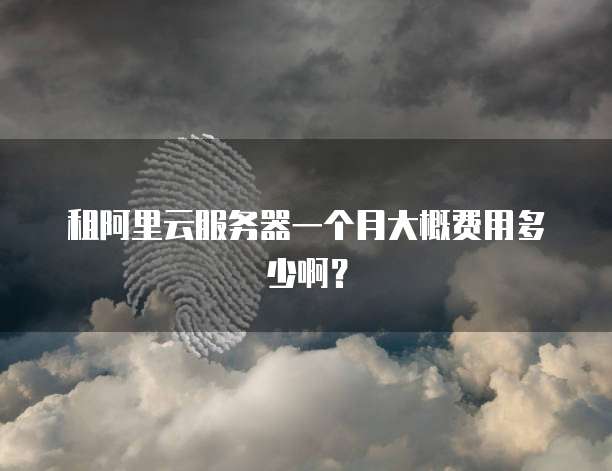 租阿里云服务器一个月大概费用多少啊？