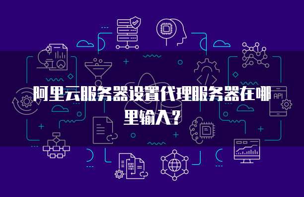 阿里云服务器设置代理服务器在哪里输入?