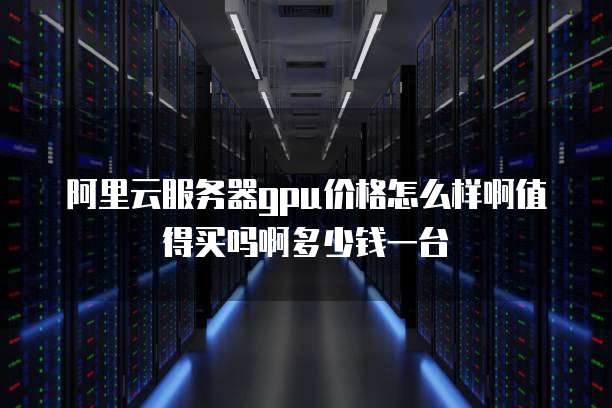 阿里云服务器gpu价格怎么样啊值得买吗啊多少钱一台