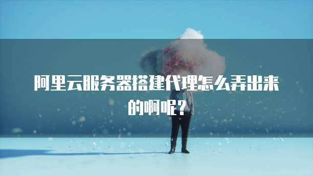 阿里云服务器搭建代理怎么弄出来的啊呢?