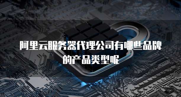 阿里云服务器代理公司有哪些品牌的产品类型呢
