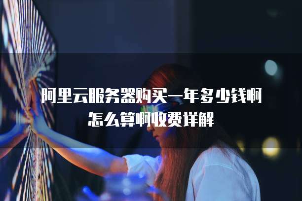 阿里云服务器购买一年多少钱啊怎么算啊收费详解