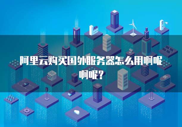 阿里云购买国外服务器怎么用啊呢啊呢?