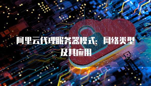 阿里云代理服务器模式:网络类型及其应用