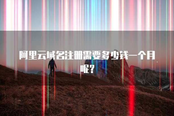 阿里云域名注册需要多少钱一个月呢?