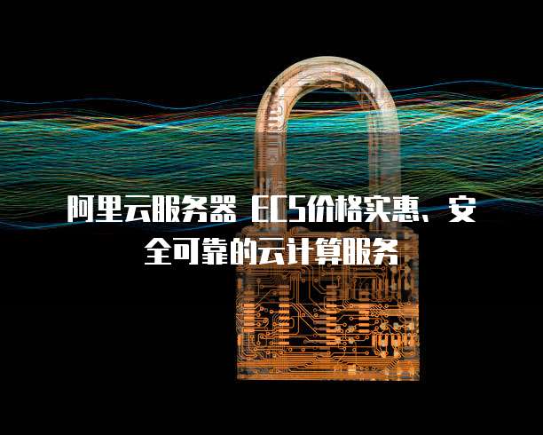 阿里云服务器 ECS价格实惠、安全可靠的云计算服务