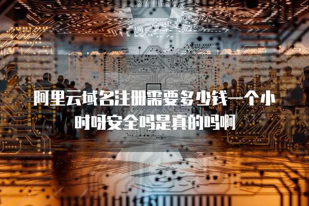 阿里云域名注册需要多少钱一个小时呀安全吗是真的吗啊