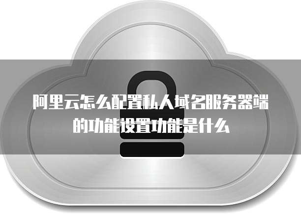 阿里云怎么配置私人域名服务器端的功能设置功能是什么