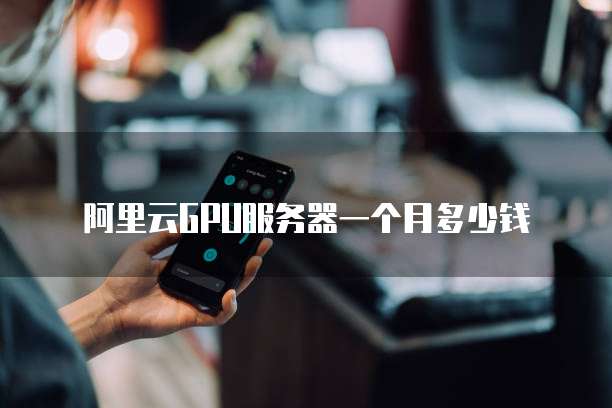 阿里云GPU服务器一个月多少钱