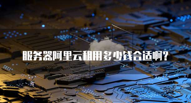 服务器阿里云租用多少钱合适啊?