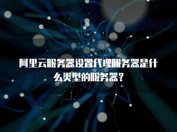 阿里云服务器设置代理服务器是什么类型的服务器?