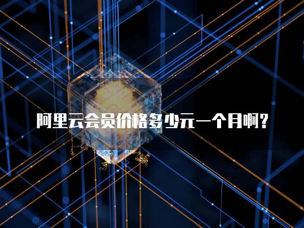 阿里云会员价格多少元一个月啊?