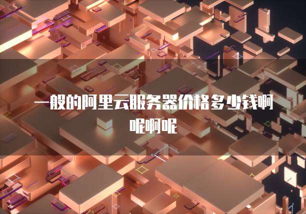 一般的阿里云服务器价格多少钱啊呢啊呢