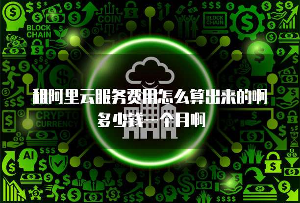 租阿里云服务费用怎么算出来的啊多少钱一个月啊
