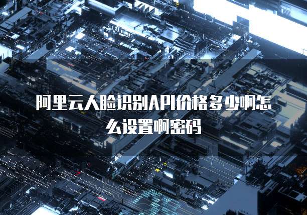阿里云人脸识别API价格多少啊怎么设置啊密码