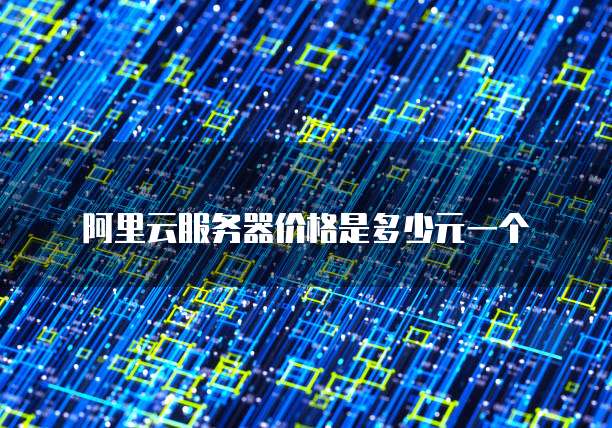 阿里云服务器价格是多少元一个