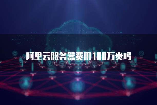 阿里云服务器费用100万贵吗