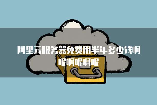 阿里云服务器免费用半年多少钱啊呢啊呢啊呢