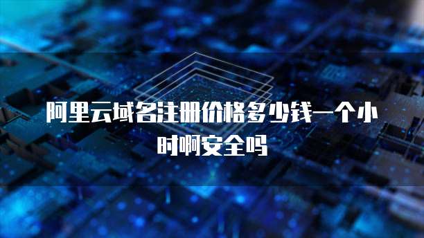 阿里云域名注册价格多少钱一个小时啊安全吗